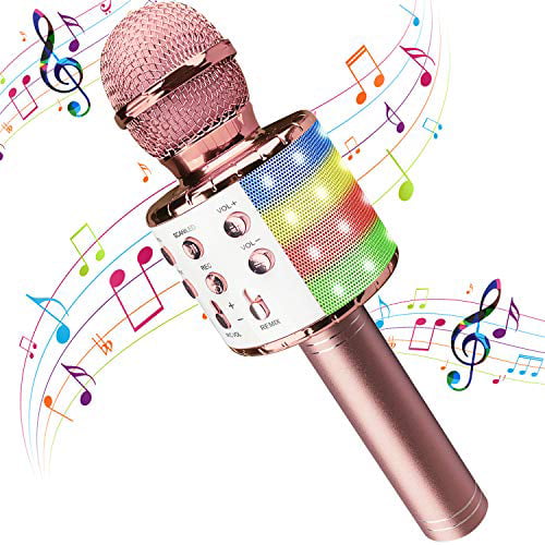 Karaoke Microphone,Wireless Microphone,Car Microphone,Microphone for Kids,Kids Karaoke Machine with Voice Change Function,Music Karaoke Toys,Best Gifts for Childs Birthday Party or Home KTV 